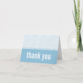 Geek Chic Binary Code Dankeschön Card, Blau Dankeskarte