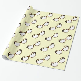 GEEK CHIC GLASSES PATTERN DESIGN GESCHENKPAPIER