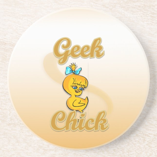 Geek Chick Getränkeuntersetzer (Vorne)