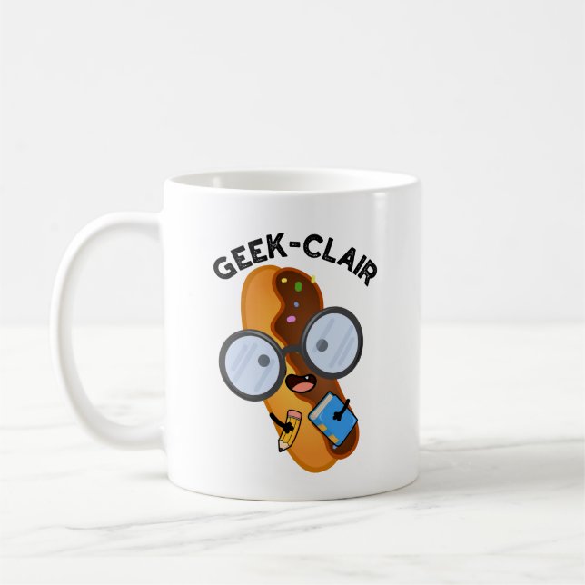 Geek-clair Funny Eclair Pun Kaffeetasse (Links)