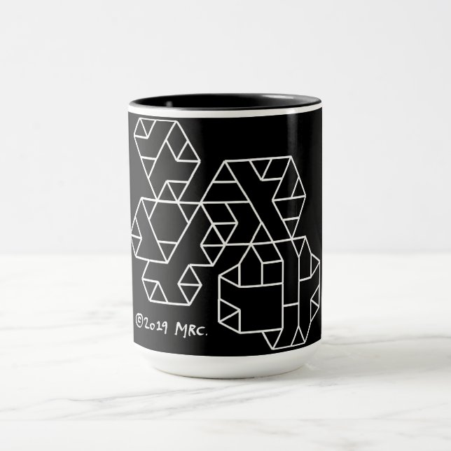 Geek de vertex 3e degré Mug Black (Centre)