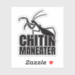 Geek der Mantis-Insekten-Manäater Entomologie Aufkleber