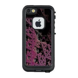 geek fractal 3D Monogramme Coque personnalisé 2