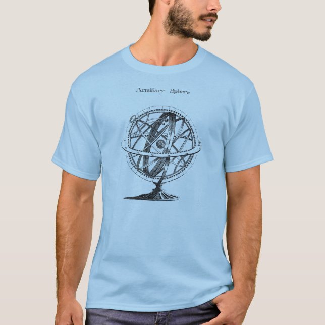 Geek-Geschenk-Vintage Astronomie T-Shirt (Vorderseite)