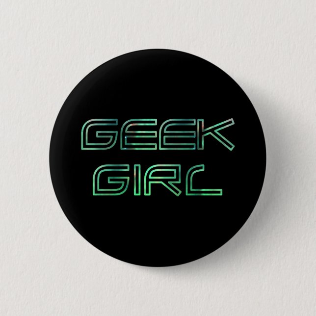 Geek Girl Button (Vorderseite)