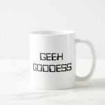 Geek Goddess Funny Spaß STEM Science Tech Mathemat Kaffeetasse<br><div class="desc">Diese lustige Tasse wird Ihren Tag aufheitern! Die Worte "GEEK GODESS" sind in einem futuristischen Schriftart. Perfekt für jeden in Wissenschaft,  Technik,  Technik oder Mathematik!</div>