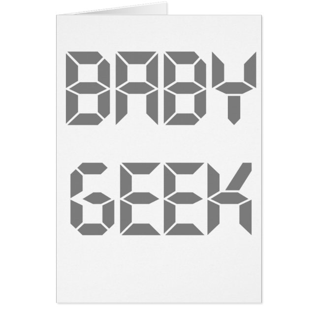 Geek gris de bébé des textes (Devant)