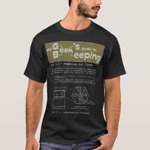 Geek-Imkerei (Karten austauschend) - schwarzer T - T-Shirt