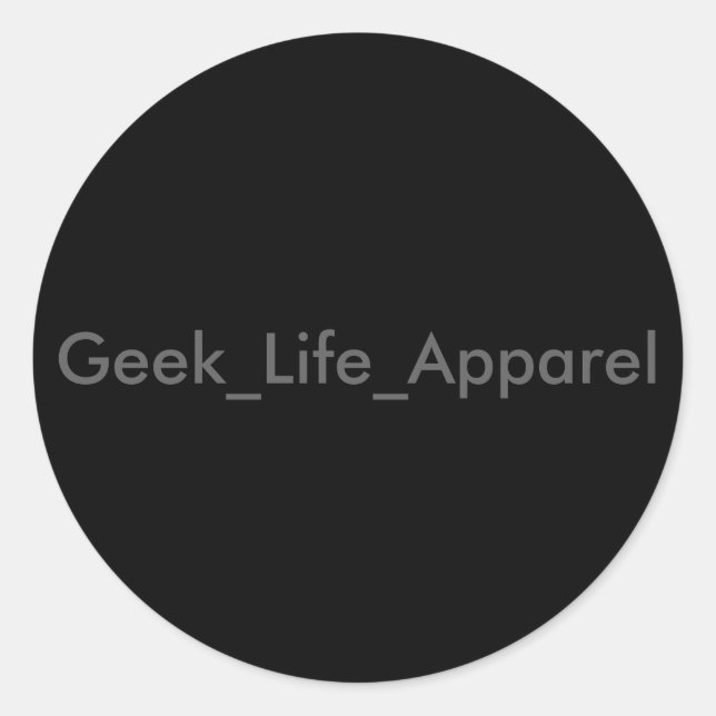 Geek_Life_Apparel Stickers (Vorderseite)