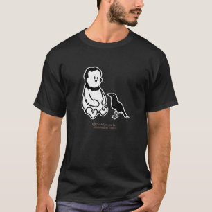 Geek Mash up Pop Bär und Raven Horror Literatur T-Shirt