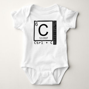 Geek Me! Kohlenstoffkopie Baby Strampler