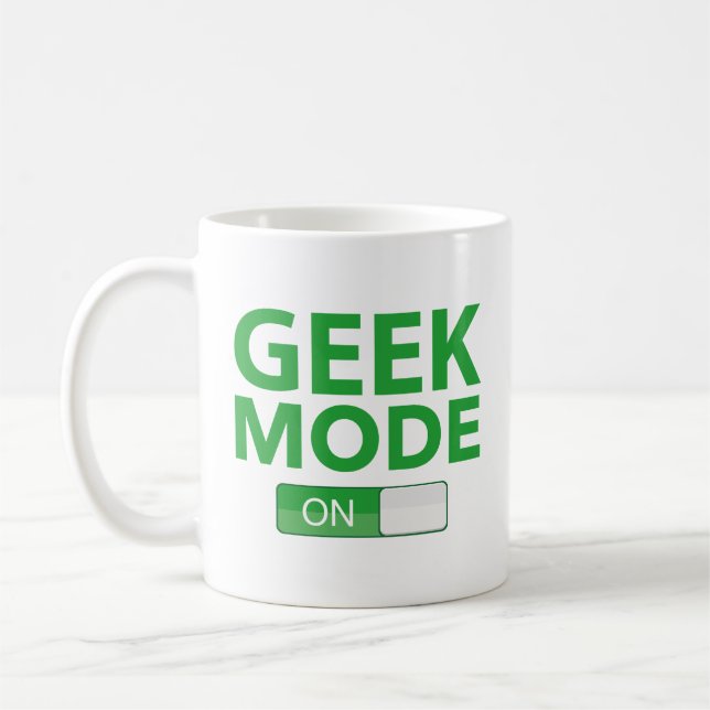Geek Mode on Coffee Tasse (Links)