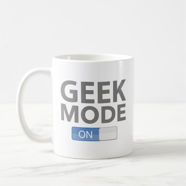 Geek Mode on Coffee Tasse (Links)