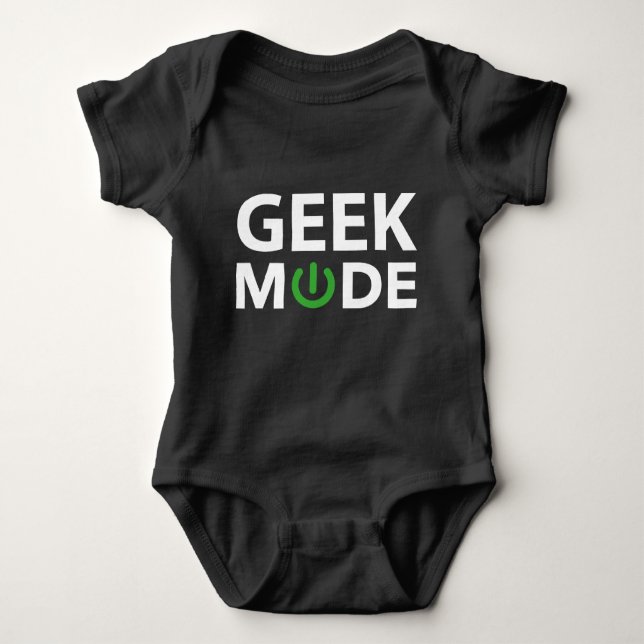 Geek-Modus Baby Strampler (Vorderseite)
