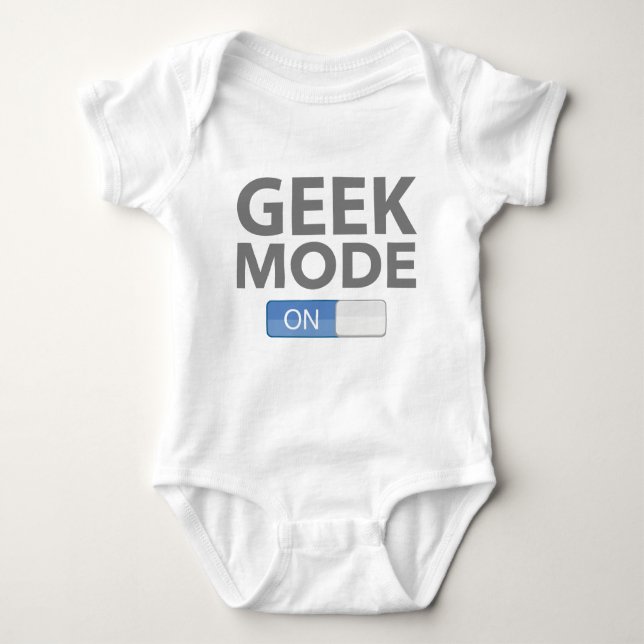 Geek-Modus eingeschaltet Baby Strampler (Vorderseite)