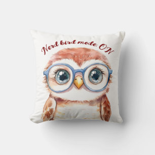 Geek Nerd Bird Kissen
