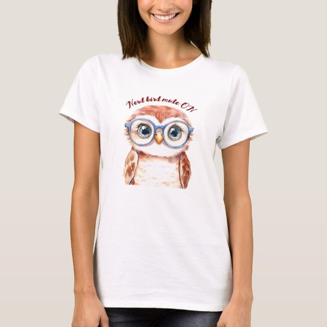 Geek Nerd Bird T-Shirt (Vorderseite)