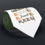 Geek not Freak Tie Krawatte<br><div class="desc">This Geek not Freak tie can be personalised to have any colour background. Choose to customise this product and have fun picking from a variety of colours from our spectrum pallet.</div>