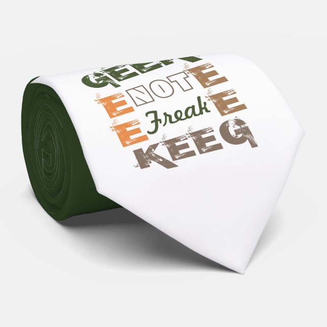 Geek not Freak Tie Krawatte (Gerollt)