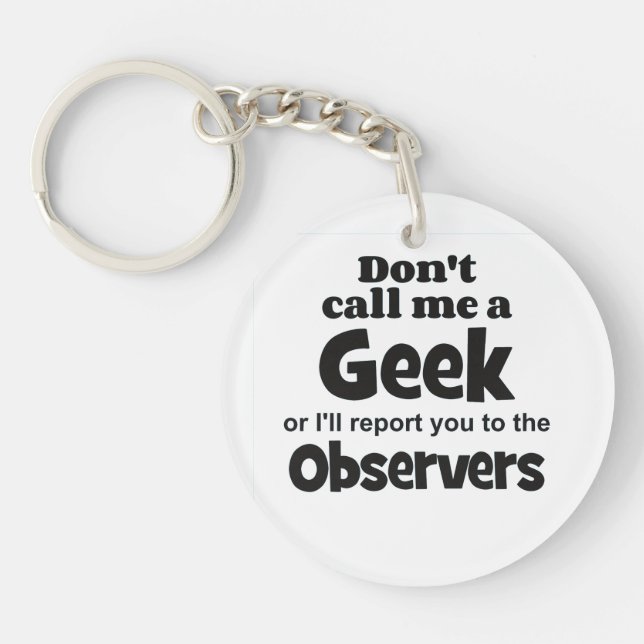 Geek Observers bf Schlüsselanhänger (Vorderseite)