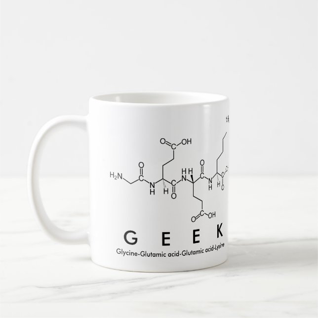 Geek peptide mot mug (Gauche)