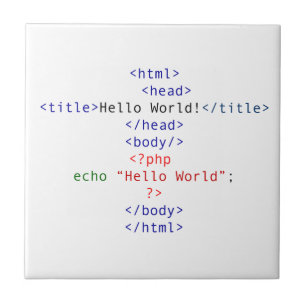 Geek php Greeting Fliese