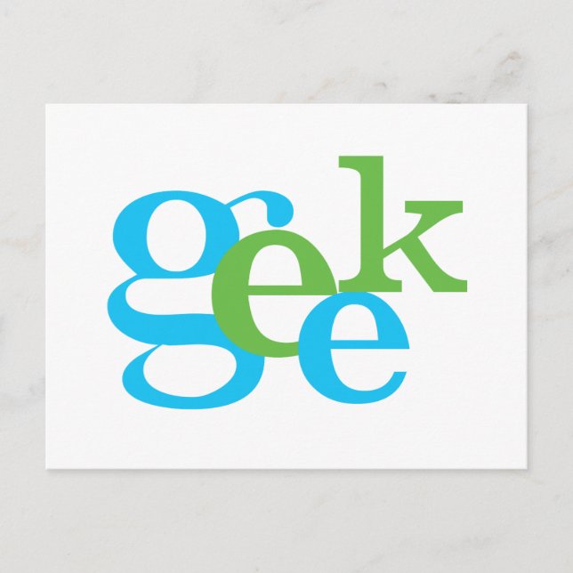 Geek Postkarte (Vorderseite)