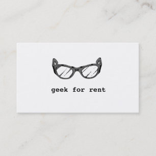 Geek pour le loyer, carte de visite de développeu
