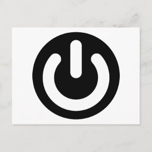 Geek Power Ideology Postkarte