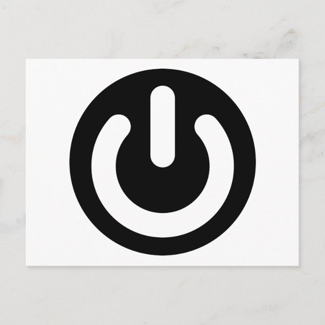 Geek Power Ideology Postkarte (Vorderseite)