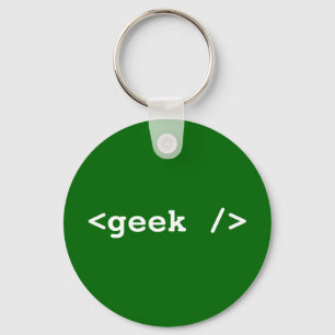 <geek /> Schlüsselring Schlüsselanhänger