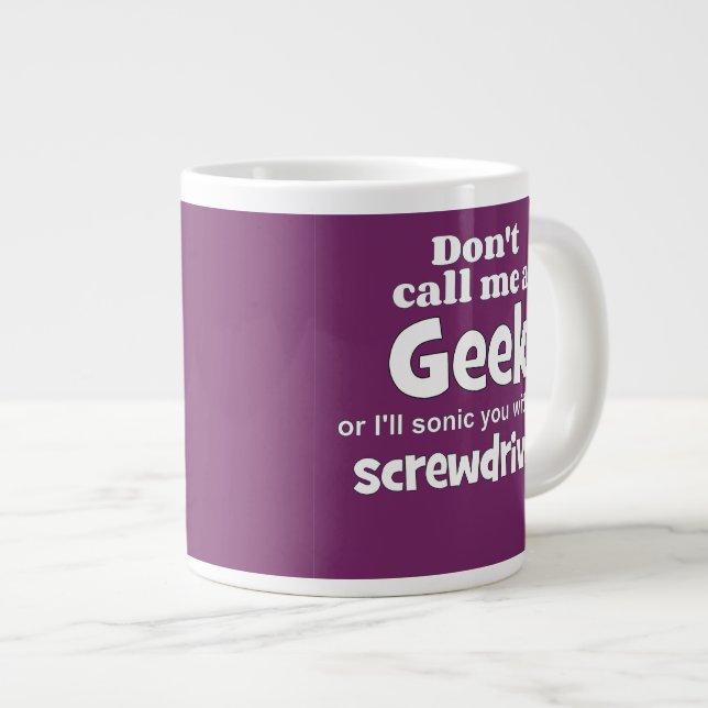 Geek Schraubendreher wf Jumbo-Tasse (Vorderseite Rechts)
