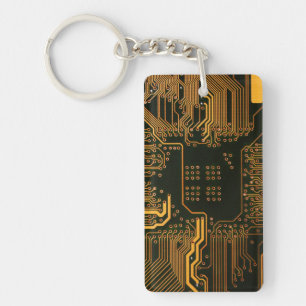 Geek Sortie carte circuit électronique orange PCB 