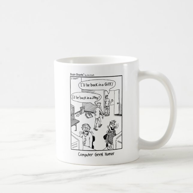 "Geek-Spaß" durch Jim Kraftpapier Kaffeetasse (Rechts)