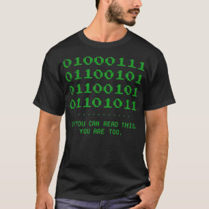 Geek T-Shirt - Geek word in Binary Code for Funny 
