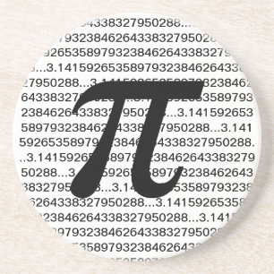 Geek-Untersetzer PUs 3,14 Mathe Sandstein Untersetzer