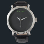 Geek Watch #4 Unix Linux Armbanduhr<br><div class="desc">Klassisches Grün auf schwarzem Hintergrund "$ su root". ein "bit" Geeky.</div>
