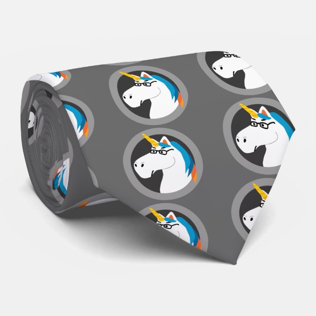 Geekicorn Krawatte (Gerollt)