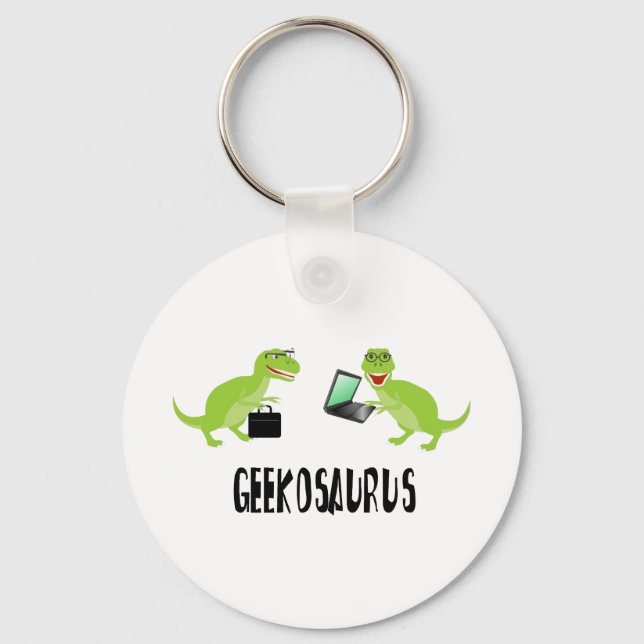 Geekosaurus Schlüsselanhänger (Vorderseite)