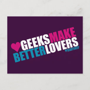 Geeks machen Besser Liebhaber Postkarte