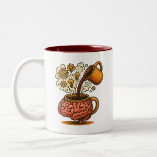 Geeky Coffee Tasse Geschenk für Hirnliebhaber und 