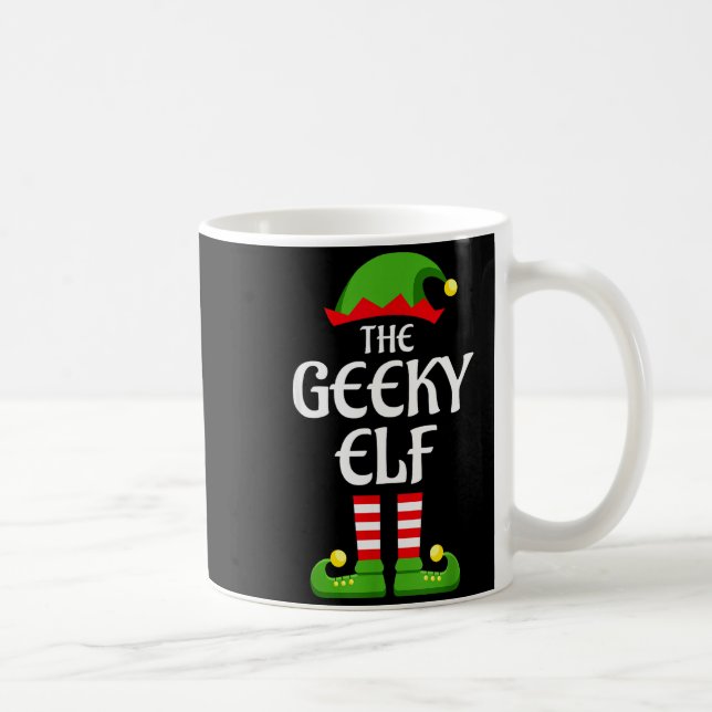 Geeky Elf Family Matching Group Christmas Geek  Kaffeetasse (Rechts)
