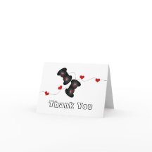 Geeky Gamer Carte de remerciements (Dark)
