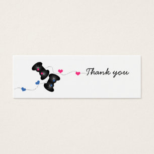 Geeky Gamer dankt Ihnen Mini Cards Dark (blau/rosa