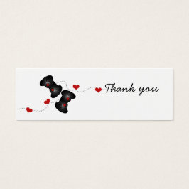 Geeky Gamer Mariage Merci Mini Cartes (Dark)