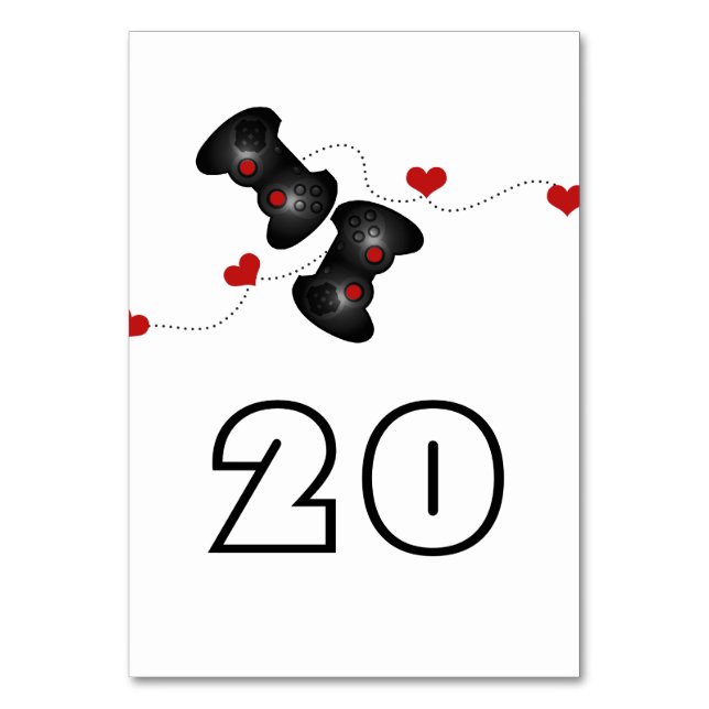 Geeky Gamers Mariage carte table foncé (Par défaut)