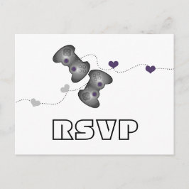 Geeky Gamers UAWG Postcard (Silver/Lila) Einladungspostkarte