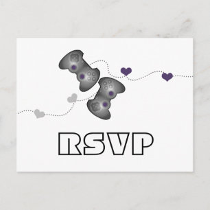 Geeky Gamers UAWG Postcard (Silver/Lila) Einladungspostkarte