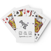 Geeky Gamers Wedding Cards Silver Lila