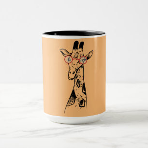 Geeky Giraffe Smart Afrikanisches Tier Tasse